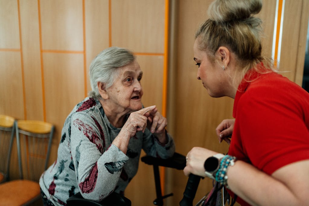 Two Women Talking